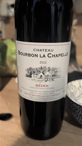 Bordeaux Médoc Château Bourbon La Chapelle 2022