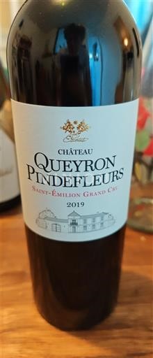 Burdeos Saint-Émilion Gran Cru Grand Cru Château Queyron Pindefleurs 2019