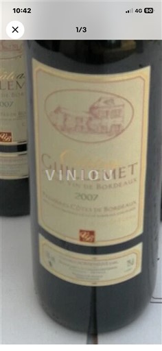 Bordeaux Premières Côtes de Bordeaux Guillemet 2007