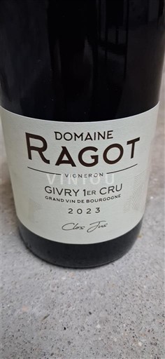 Borgoña No especificado Premier Cru Domaine Ragot Clos Jus 2023