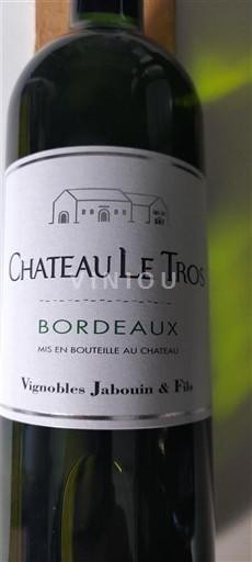 Bordeaux Château Le Tros Senza annata