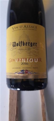 Rượu vang Blanc moelleux Wolfberger 2016 Pháp Alsace Không được chỉ định AOC