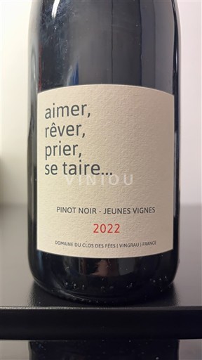 Languedoc a Roussillon Katalánská pobreží Domaine Clos des Fées aimer, rêver, prier, se taire… Pinot Noir Jeunes Vignes 2022