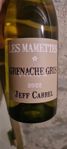 Linguadoca e Rossiglione Côtes catalanes Jeff Carrel Les Mamettes Grenache Gris 2022