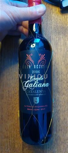 Catalonia Catalunya Conde de Galiana Gran Reserva 2006
