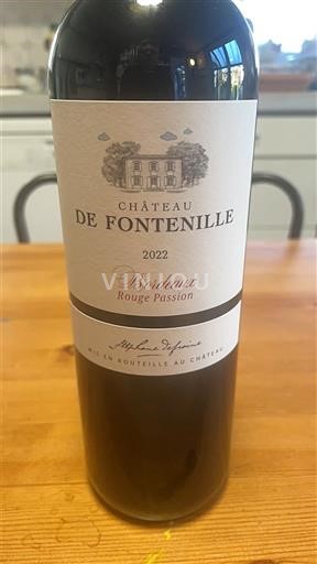 Burdeos Bordeaux Château Fontenille Rouge Passion 2022