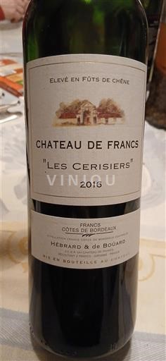 Bordeaux Côtes-de-Bordeaux Château de Francs Les Cerisiers 2016