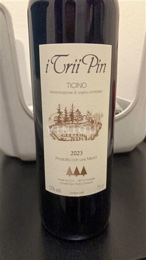 Ticino Merlot del Ticino Ortelli vini 2023