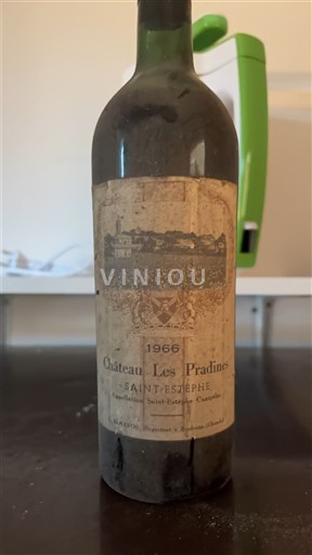Bordeaux Saint-Estèphe Château Les Pradines 1966