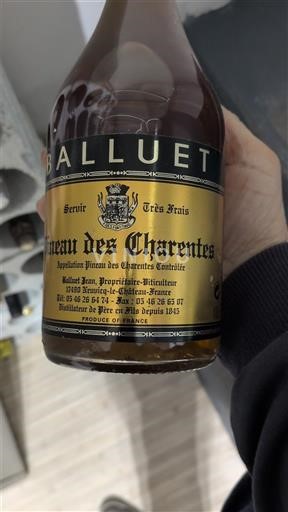 Poitou-Charentes Pineau des Charentes Balluet Niet-geïntegreerd