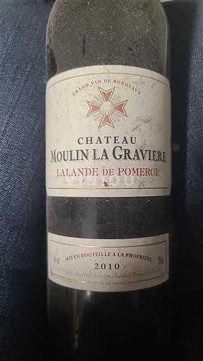 Bordeaux Lalande-de-Pomerol Château Moulin La Gravière 2010