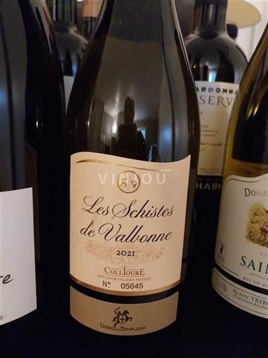 Roussillon Collioure Terres des Templiers Les Schistes de Vallbonne 2021