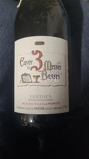 Rhônedalen Ventoux Rhône Valley Vineyards VAV des 3 Messes Basses 2019
