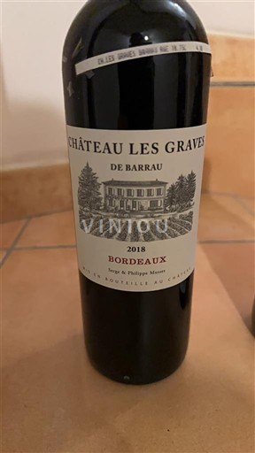Burdeos Bordeaux Château Les Graves de Barrau 2018