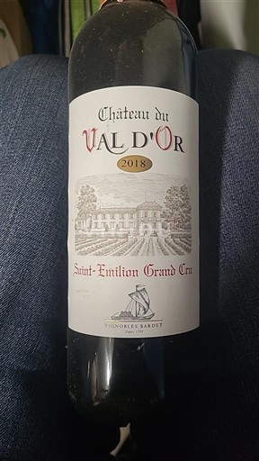 Bordeaux Saint-Émilion Grand Cru Grand Cru Château Val d'Or 2018