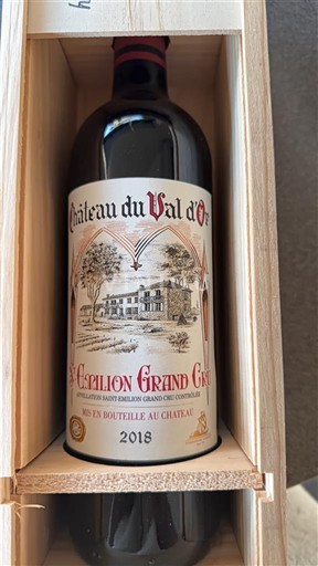 Burdeos Saint-Émilion Gran Cru Grand Cru Château Val d'Or 2018