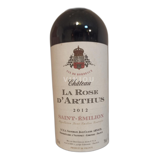 Bordeaux Saint-Émilion Château La Rose d'Arthus 2012