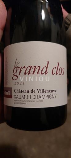 Thung lũng sông Loire Saumur-champigny Château Villeneuve Le Grand Clos 2021