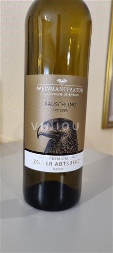 Baden Weinmanufaktur Gengenbach-Offenburg Räuschling Trocken 2023