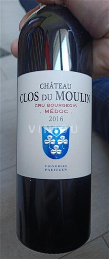 Bordeaux Médoc Château Clos du Moulin Cru bourgeois 2016