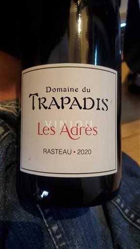 Valle del Rodano Rasteau Domaine Trapadis Les Adrès 2020