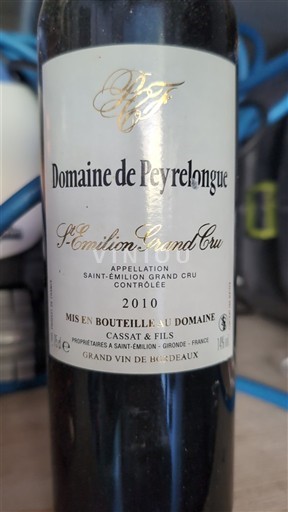 Bordeaux Saint-Émilion Grand Cru Domaine Peyrelongue 2010