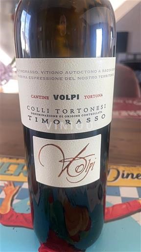 Piedmont Wines Colli Tortonesi Cantine Volpi Timorasso 2022