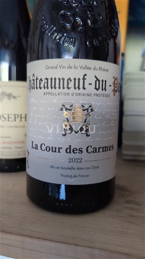 Valle del Rodano Châteauneuf-du-Pape Château Châteauneuf-du-Pape La Cour des Carmes 2022