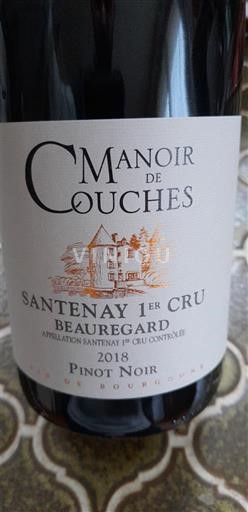 Borgoña No especificado Premier Cru Manoir de Couches Beauregard 2018