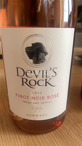 Palatinat Pfalška Devil's Rock Pinot Noir Rosé 2022