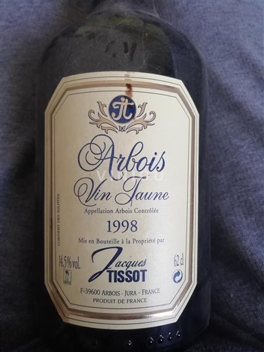 Jura Arbois Jacques Tissot Vin Jaune 1998