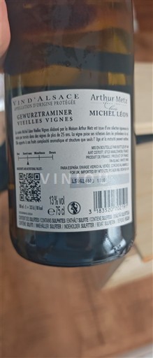 Alsácia Arthur Metz Michel Léon Vieilles Vignes Não Sazonado