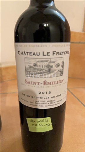 Bordeaux Saint-Émilion Château Le Freyche 2013