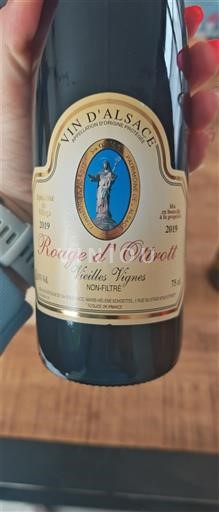 Alsace Wolberger Rouge d'Ottrott Vieilles Vignes 2019