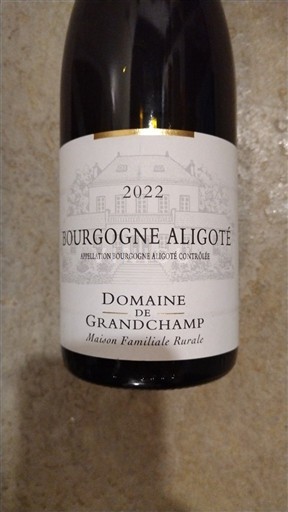 Vini Blanc sec Domaine Grand Champ 2022 Francia Borgogna Borgogna Aligoté AOC