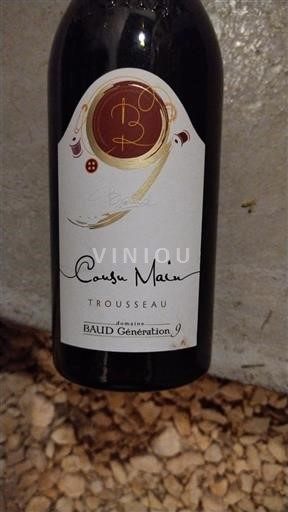 Jura Côtes du Jura Domaine Baud Génération 9 Trousseau Cousu Main 2022
