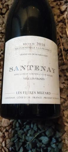 Bourgondië Santenay Les Frères Muzard Vieilles Vignes 2018