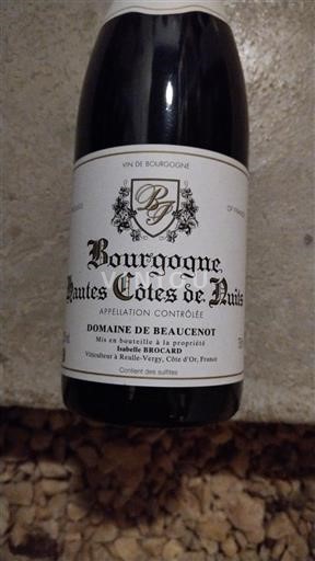 Borgoña Hautes Côtes de Nuits Domaine Beaucenot 2022
