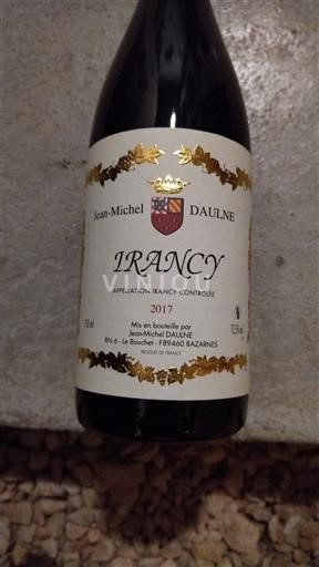 Borgoña Irancy Jean-Michel Daulne 2017