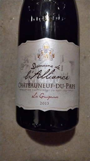 Valle del Ródano Châteauneuf-du-Pape. Domaine L'Alliance La Guigasse 2013