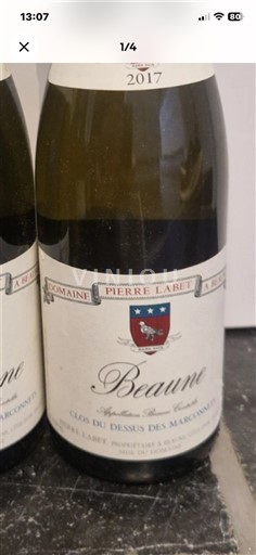 Burgundija Beaune Domaine Pierre Labet Clos du Dessus des Marconnets 2017