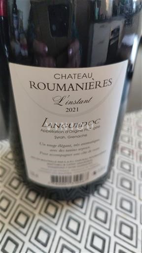 Langvedok Languedoc Château Roumanières L'instant 2021