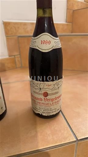 Vine Rouge sec Domaine Bouchot 1989 Frankrig Bourgogne Pernand-Vergelesses AOC