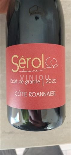 Thung lũng sông Loire Côte-roannaise Domaine Sérol Eclat de granite 2020