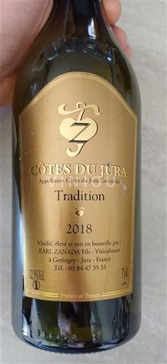 Jura Côtes-du-jura EARL Zanada Fils Tradition 2018