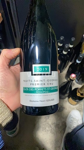 Burgundi Nuits-Sainte-Georges Premier Cru Domaine Henri Gouges Clos des Porrets St-Georges Monopole 2019