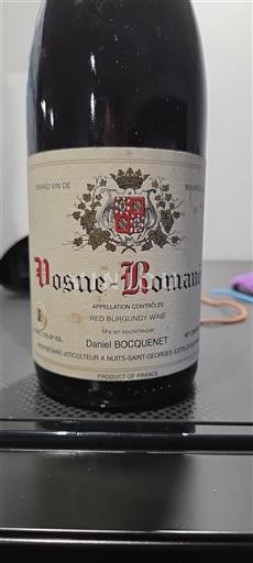 Borgogna Vosne-Romanée Daniel Bocquenet 2007