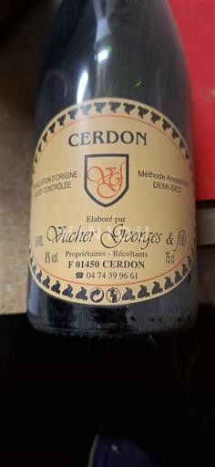 Savoie og Bugey Bugey-Cerdon Vucher Georges & fils 2017