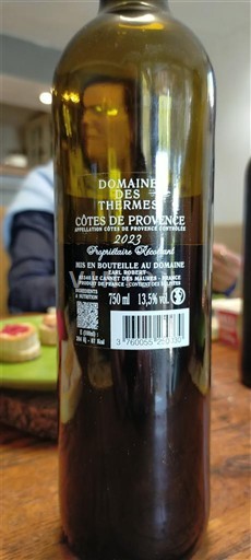 Provenza Côtes de Provenza Domaine S Thermes Propriétaire Récoltant 2023