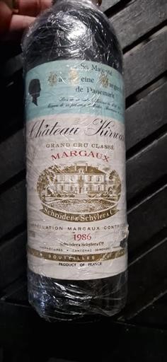 Burdeos Margaux Château Kirwan 1986